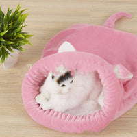 HKM-6099901 Semi-Enclosed Pet Sleeping Bag for Small and Medium Dogs and Cats - Soft Cloth, Four Seasons, Available in Multiple Colors