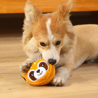 HKM-610067 Bite-Resistant Plush Teething Toys for Pets - Animal Models: Chicken, Mouse, Fox, Tiger, Cow, Panda