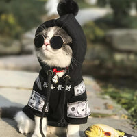 HKM-6100925 Cozy Cotton Fleece Sweater for Pets in Red and Black Options, Multiple Sizes Available