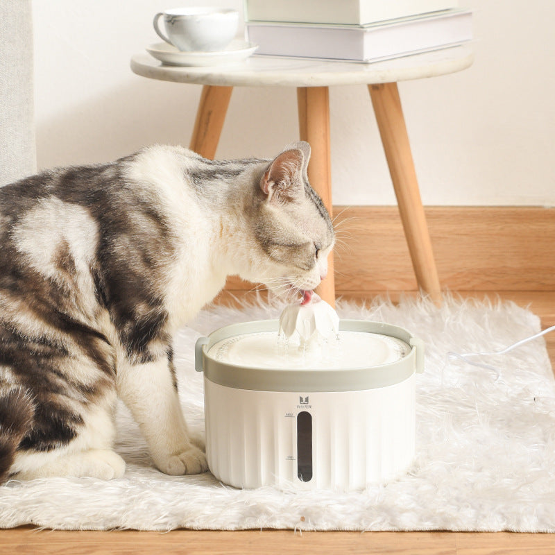 HKM-6101693 Automatic Cat Water Dispenser with Removable Filter and Power Cut Protection