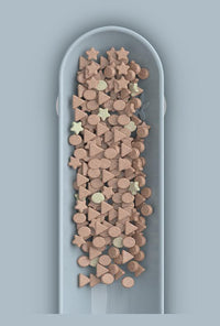 HKM-6101821 Anti-Tip Plastic Pet Bowl for Small Dogs, Adult Cats, and Kittens - 200ml Capacity