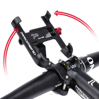HKM-610259 Sturdy 360-Degree Motorcycle Phone Holder with Aluminum Alloy Construction
