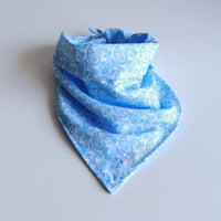 HKM-6103229 Double Printed Cotton Triangle Scarf for Dogs - Available in Three Sizes