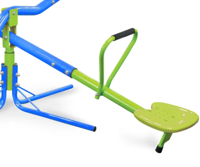 HKM-610323 Outdoor Seesaw for Kids with 360-Degree Rotating Plastic Seats – Sturdy Design for Four Children