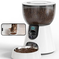 HKM-610387 Automatic Cat Feeder with 1080P HD Camera, Night Vision, 5G WiFi, Two-Way Audio, and 4L Capacity