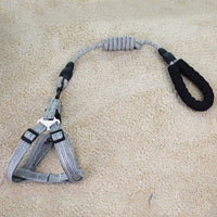 HKM-6104893 Linen Nylon Round Rope Pet Traction Set with Adjustable Chest Strap, Multiple Color Options