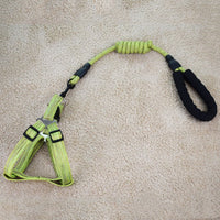 HKM-6104893 Linen Nylon Round Rope Pet Traction Set with Adjustable Chest Strap, Multiple Color Options