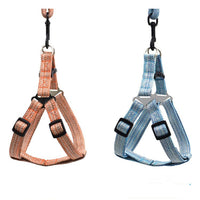 HKM-6104893 Linen Nylon Round Rope Pet Traction Set with Adjustable Chest Strap, Multiple Color Options