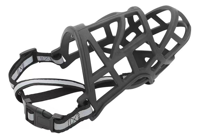 HKM-6105277 Dog Mouth Cover for Small, Medium, and Large Breeds - Reflective and Durable Design