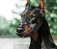 HKM-6105277 Dog Mouth Cover for Small, Medium, and Large Breeds - Reflective and Durable Design