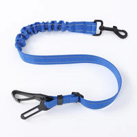 HKM-6105405 Pet Safety Rope Car Safety Buckle - Nylon Strap in Red, Blue, and Black