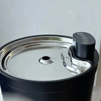 HKM-610643 Stainless Steel Automatic Water Fountain for Pets, 2.6L Capacity with Replacement Filters
