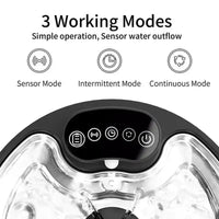 HKM-610643 Stainless Steel Automatic Water Fountain for Pets, 2.6L Capacity with Replacement Filters