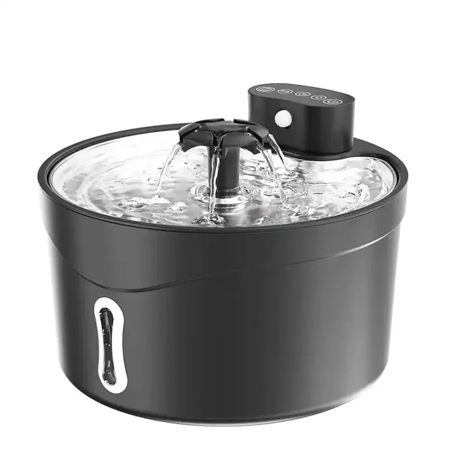 HKM-610643 Stainless Steel Automatic Water Fountain for Pets, 2.6L Capacity with Replacement Filters