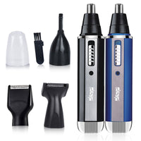 HKM-610707 Electric Shaver for Precision Grooming - Trims Hair, Sideburns, Eyebrows, and Nose Hair in Blue, Black, or Silver