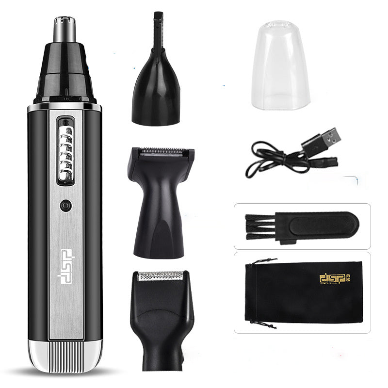 HKM-610707 Electric Shaver for Precision Grooming - Trims Hair, Sideburns, Eyebrows, and Nose Hair in Blue, Black, or Silver