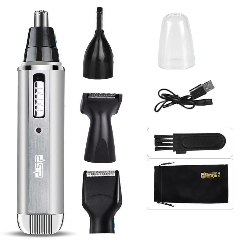 HKM-610707 Electric Shaver for Precision Grooming - Trims Hair, Sideburns, Eyebrows, and Nose Hair in Blue, Black, or Silver
