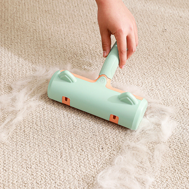 HKM-6107197 Cat Hair Removal Brush for Effective Pet Fur Cleanup - Available in Mint Green and Twilight Gray