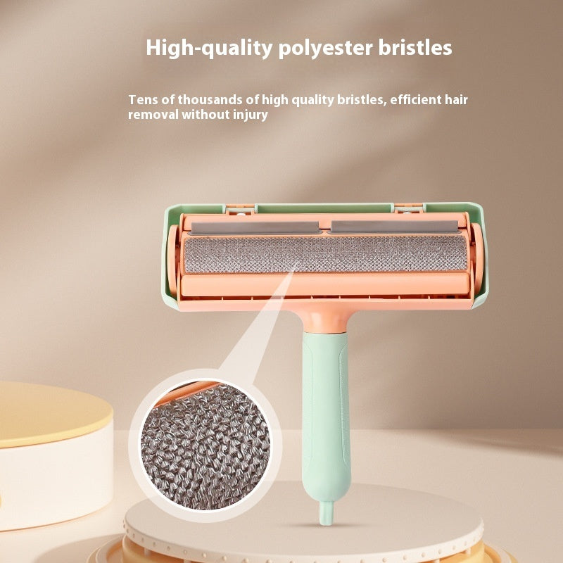 HKM-6107197 Cat Hair Removal Brush for Effective Pet Fur Cleanup - Available in Mint Green and Twilight Gray