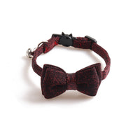 HKM-6107581 Solid Color Cloth Cat Collar - Adjustable Size 1.0 x 28CM in Transparent Packaging