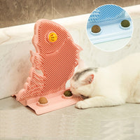 HKM-6108861 Cat Wall Scratcher with Self-Grooming Brush and Catnip Balls for Stress Relief