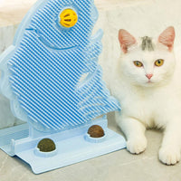HKM-6108861 Cat Wall Scratcher with Self-Grooming Brush and Catnip Balls for Stress Relief