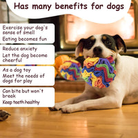 HKM-6111037 Sniffing Ball Plush Toy for Dogs - Fleece Material, Interactive Foraging Game, Two Sizes Available
