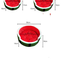 HKM-6111421 Watermelon-Shaped Pet Bed for Small Dogs - Comfortable Cloth Kennel with Outer Diameter 40cm