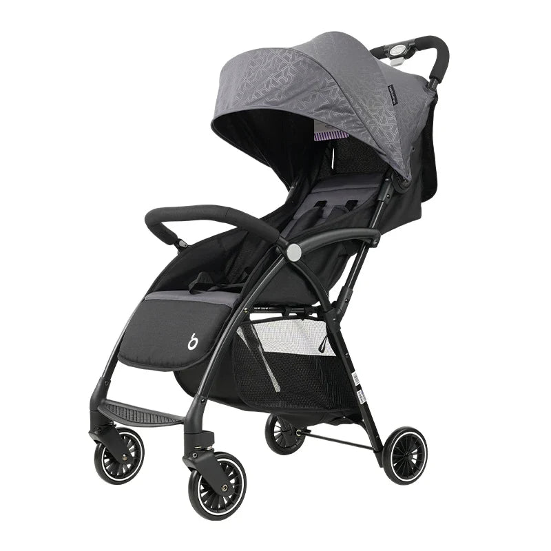 HKM-611219 Foldable Luxury Newborn Stroller for Infants 0-6 Months - Portable Sit and Sleep Design
