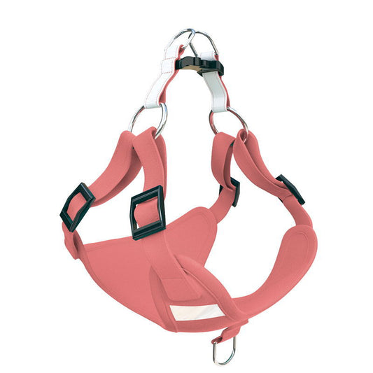 HKM-6112829 Reflective Suede Dog Vest with Traction Rope - Multiple Sizes and Colors Available