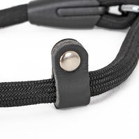 HKM-6113341 Nylon Double-Headed Dog Collar in Black - Adjustable Size S, M, L