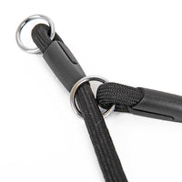 HKM-6113341 Nylon Double-Headed Dog Collar in Black - Adjustable Size S, M, L