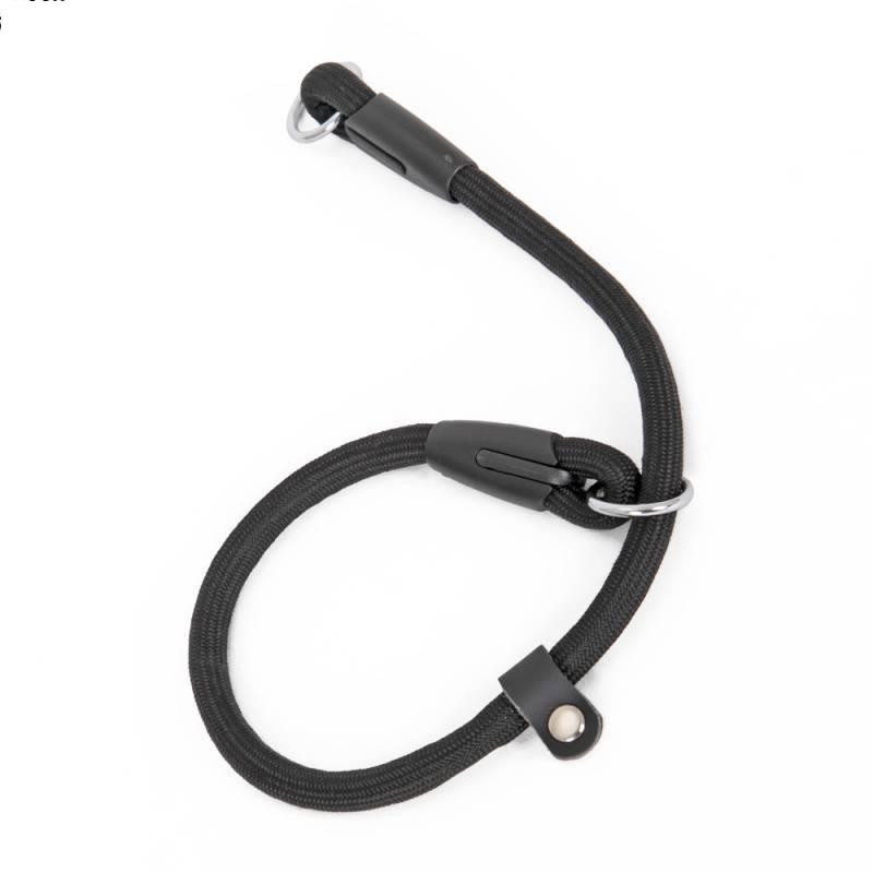 HKM-6113341 Nylon Double-Headed Dog Collar in Black - Adjustable Size S, M, L