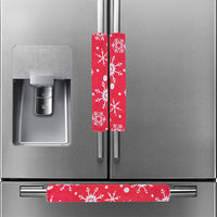 HKM-611475 Christmas Kitchen Refrigerator Handle Gloves - Knitted & Non-Woven Fabric, 3-Piece Set