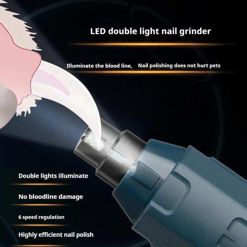 HKM-6115133 Automatic 6-Speed Nail Piercing Device with LED Light and Low Noise Operation