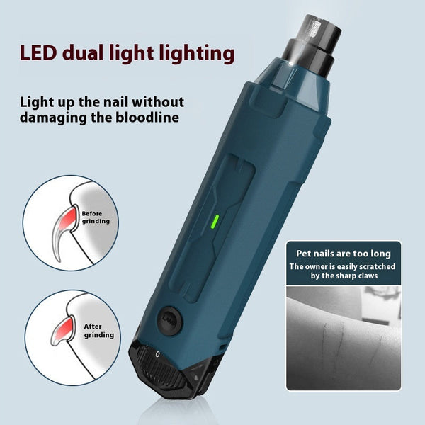 HKM-6115133 Automatic 6-Speed Nail Piercing Device with LED Light and Low Noise Operation