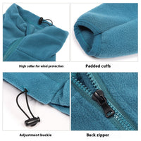 HKM-6115901 Windproof Polar Fleece Warm Clothing for Large Dogs - Available in Blue and Dark Blue