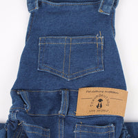 HKM-6116413 Washed Denim Pet Overalls for Small to Extra Large Pets