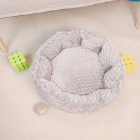 HKM-6117181 Thermal Multi-Color Cat Bed - 50cm Diameter in Macaron Shades