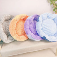 HKM-6117181 Thermal Multi-Color Cat Bed - 50cm Diameter in Macaron Shades