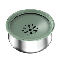 HKM-6117309 Large Capacity Stainless Steel Pet Water Bowl - 304 Food Grade with Non-Slip Base