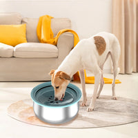 HKM-6117309 Large Capacity Stainless Steel Pet Water Bowl - 304 Food Grade with Non-Slip Base