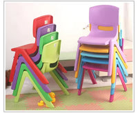 HKM-612051 Colorful Stackable Plastic Chairs for Children - Indoor Dining and Playroom Seating