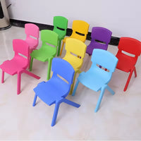 HKM-612051 Colorful Stackable Plastic Chairs for Children - Indoor Dining and Playroom Seating