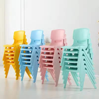 HKM-612051 Colorful Stackable Plastic Chairs for Children - Indoor Dining and Playroom Seating