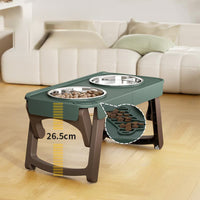 HKM-6120893 Elevated Non-Slip Stainless Steel Pet Bowl for Drinking Water and Food