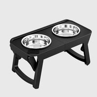 HKM-6120893 Elevated Non-Slip Stainless Steel Pet Bowl for Drinking Water and Food