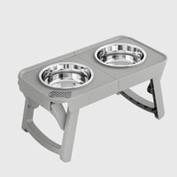 HKM-6120893 Elevated Non-Slip Stainless Steel Pet Bowl for Drinking Water and Food