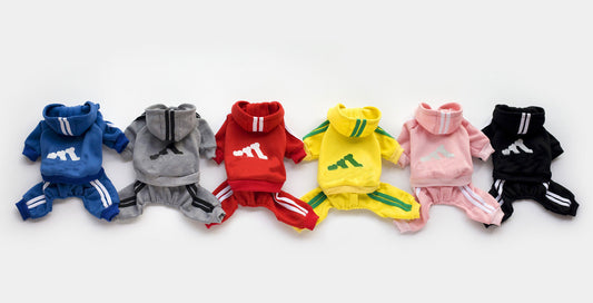 HKM-6121277 Cozy Cotton Dog Hoodie with Size Options for Pets