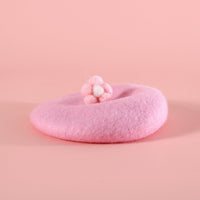 HKM-6121917 Princess Style Pet Wool Cartoon Hats for Winter - Multiple Colors Available